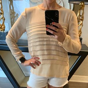 Sonia by Sonia Rykiel sheer pleated blouse size S